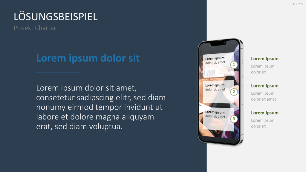 Projekt Charter PowerPoint-Vorlage