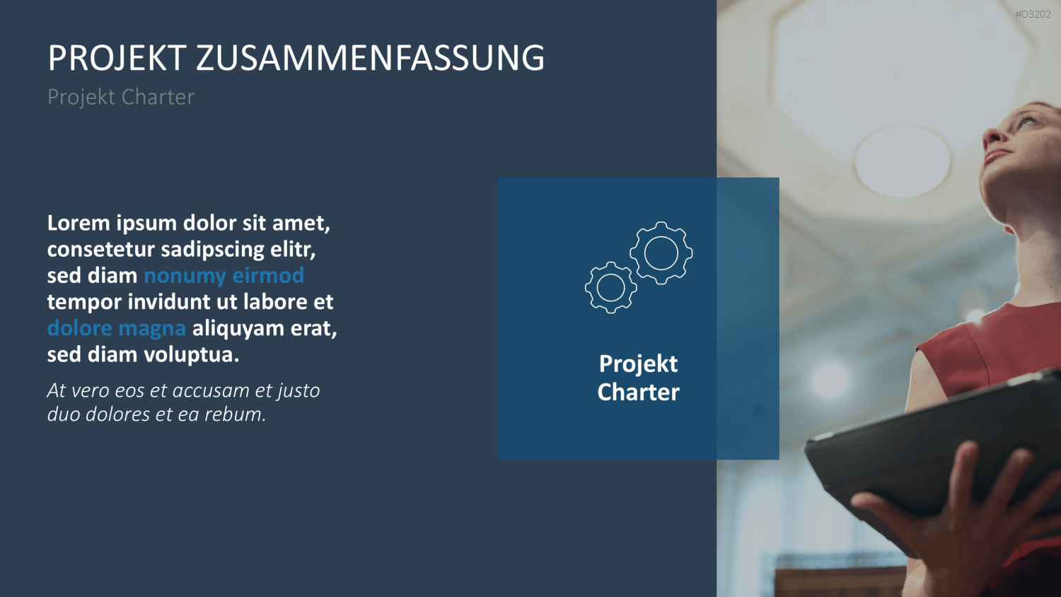 Projekt Charter PowerPoint-Vorlage