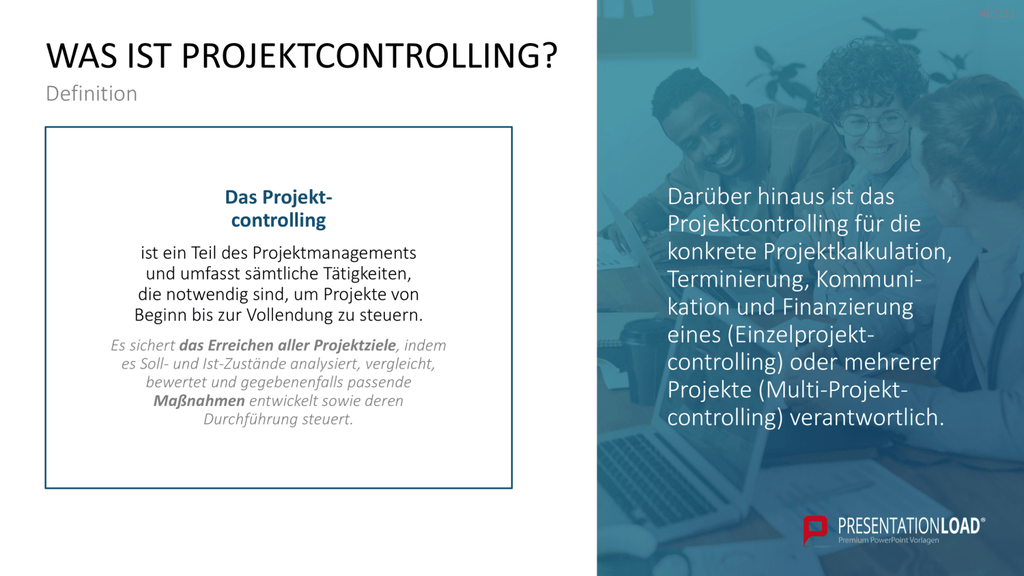 Projekt-Kennzahlen PowerPoint-Vorlage