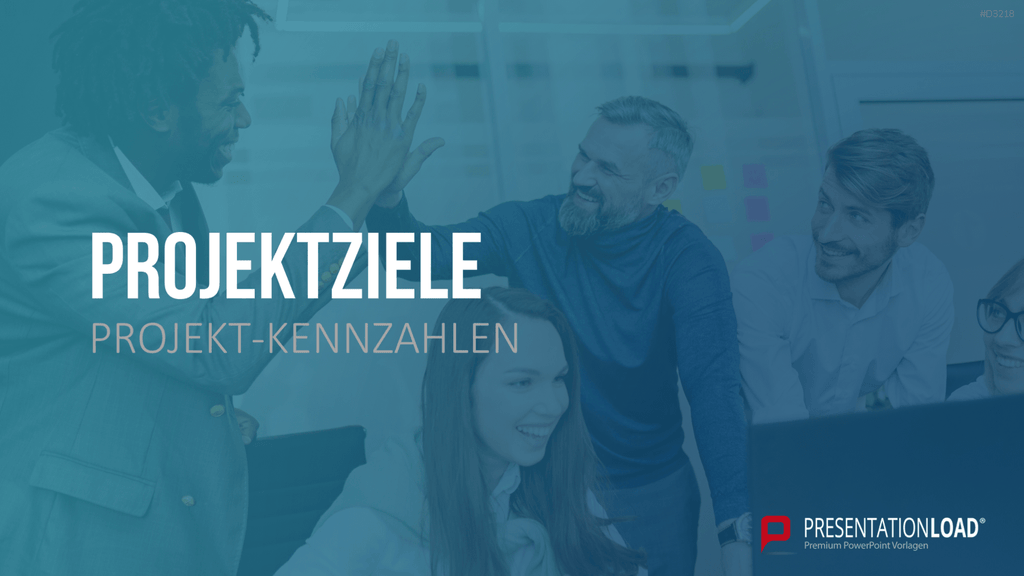 Projekt-Kennzahlen PowerPoint-Vorlage