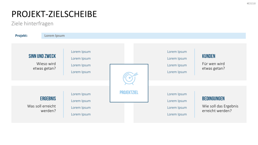 Projekt-Kennzahlen PowerPoint-Vorlage