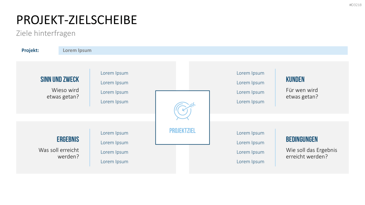 Projekt-Kennzahlen PowerPoint-Vorlage