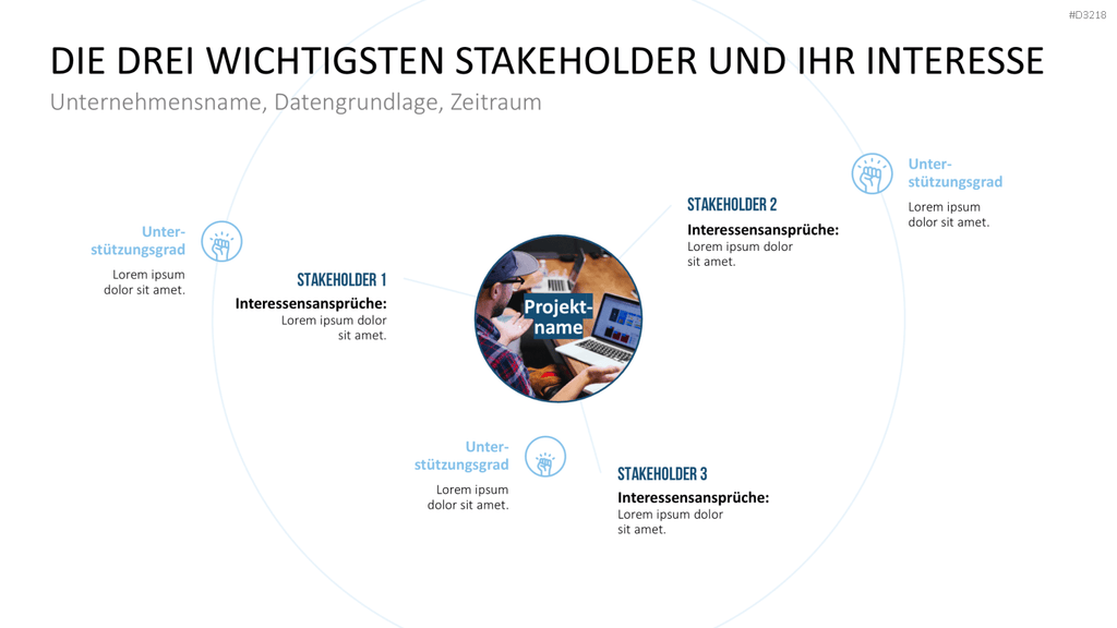 Projekt-Kennzahlen PowerPoint-Vorlage