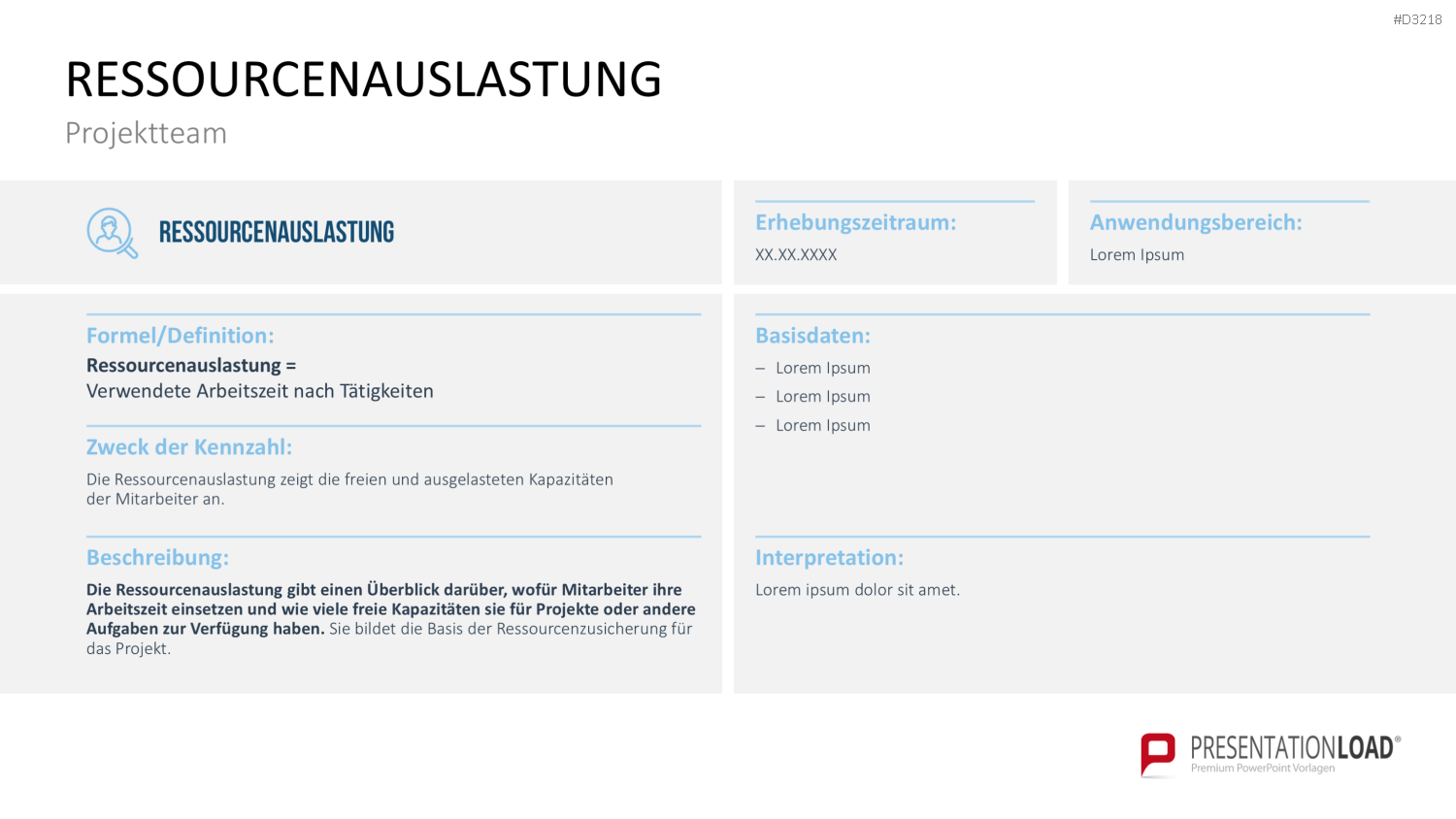 Projekt-Kennzahlen PowerPoint-Vorlage