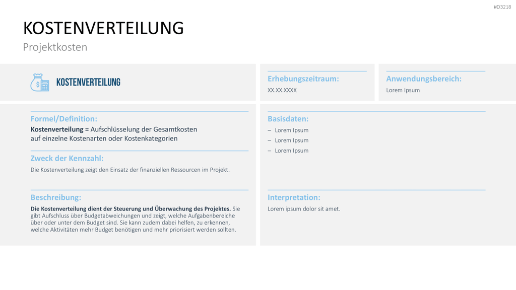 Projekt-Kennzahlen PowerPoint-Vorlage