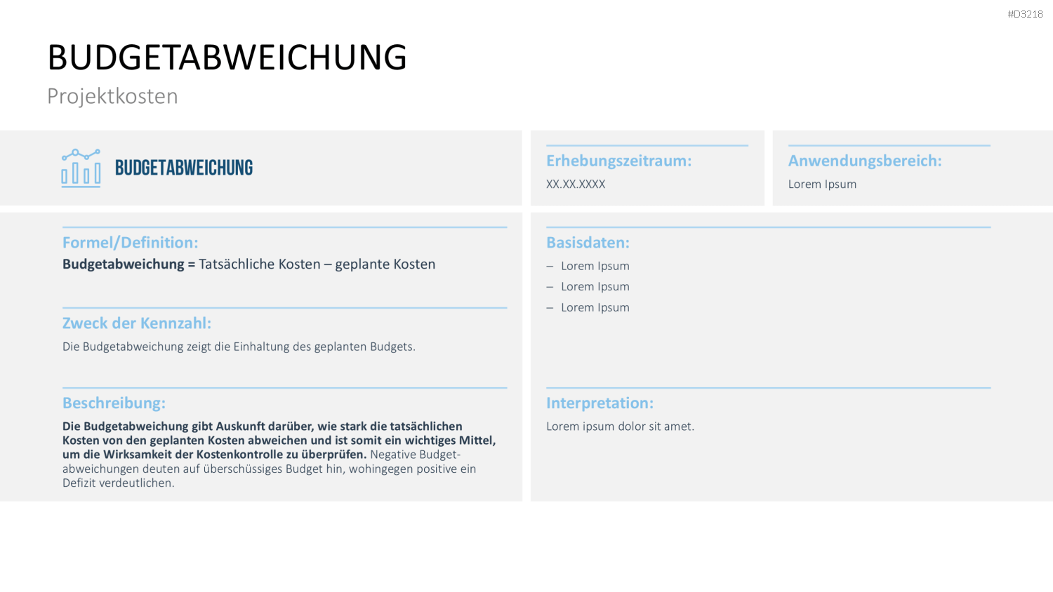 Projekt-Kennzahlen PowerPoint-Vorlage