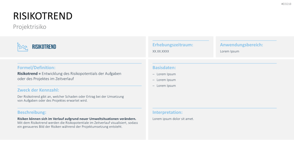 Projekt-Kennzahlen PowerPoint-Vorlage