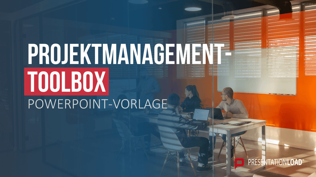 Projektmanagement-Toolbox PowerPoint-Vorlage