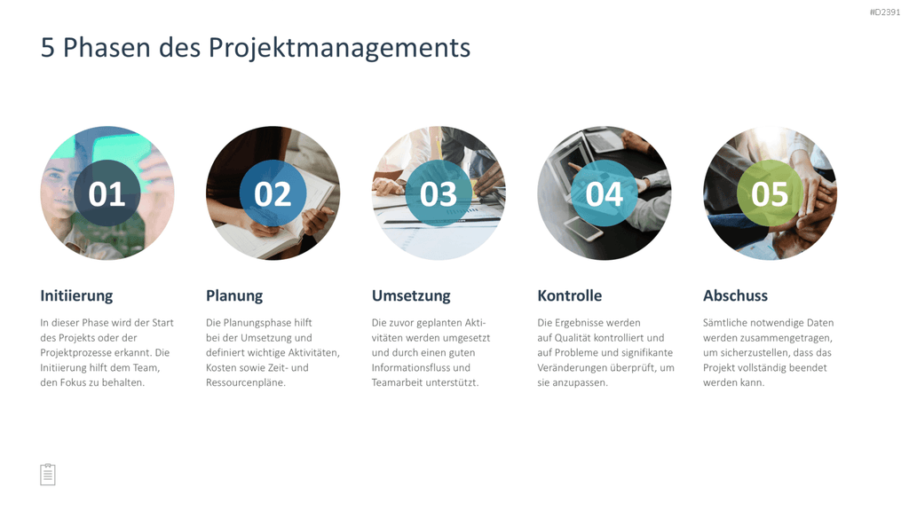 Projektmanagement-Toolbox PowerPoint-Vorlage