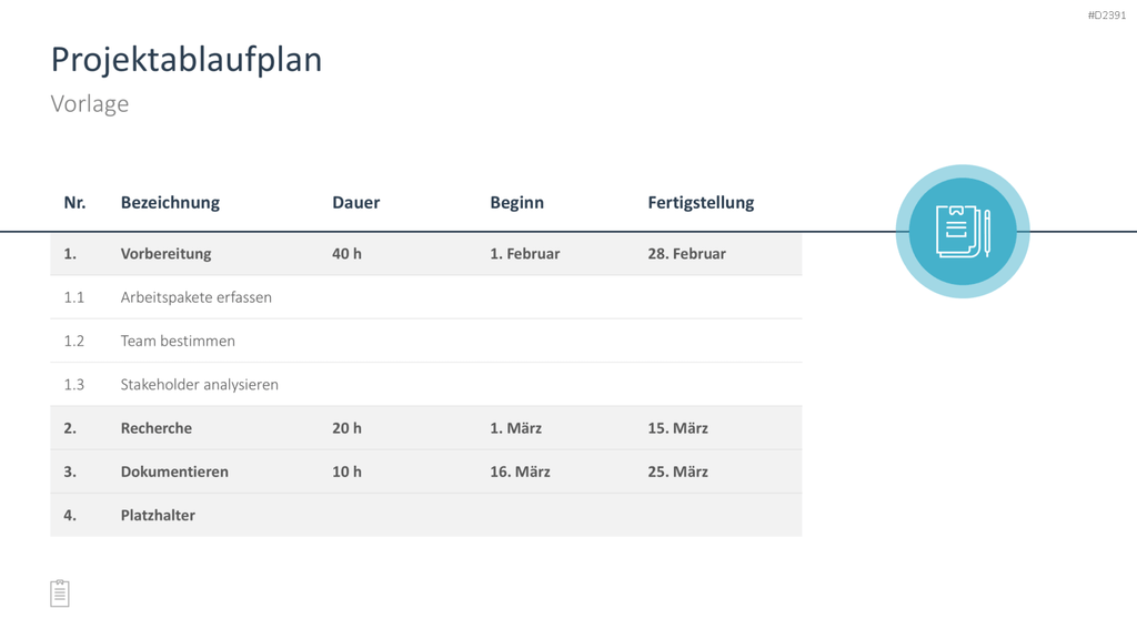 Projektmanagement-Toolbox PowerPoint-Vorlage