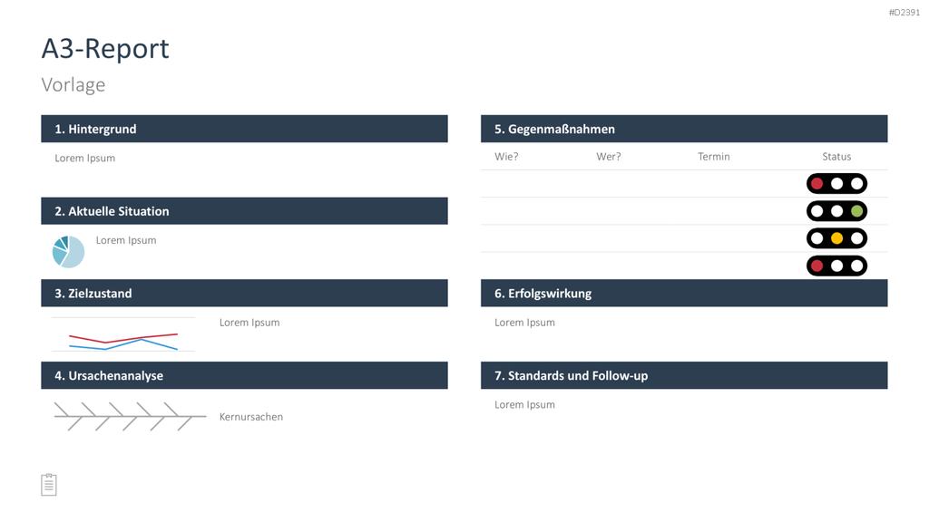 Projektmanagement-Toolbox PowerPoint-Vorlage