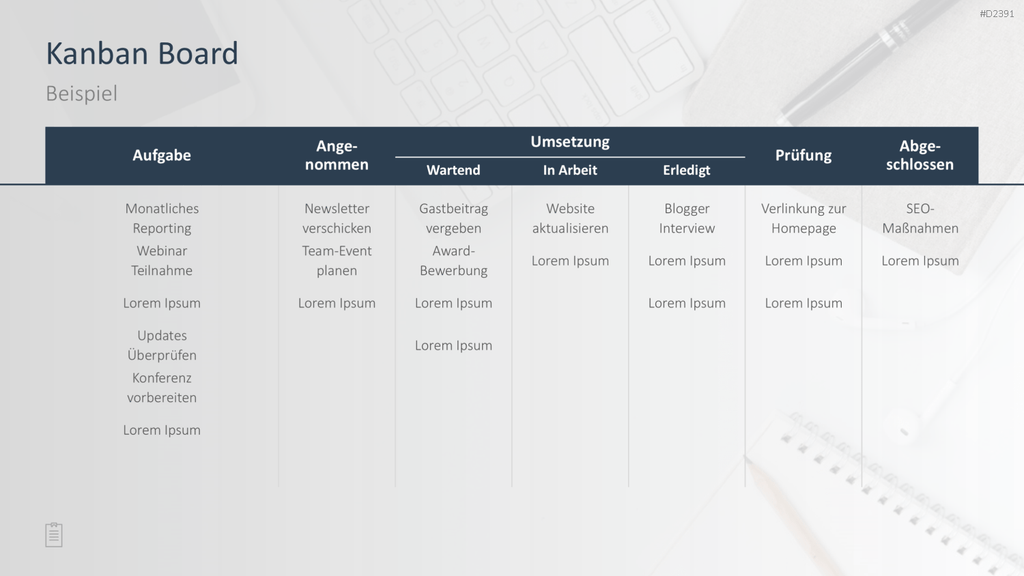 Projektmanagement-Toolbox PowerPoint-Vorlage