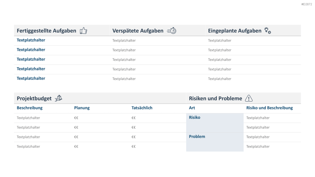 Projektstatusbericht Vorlage