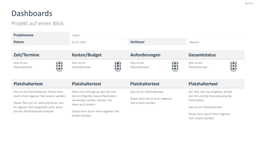 Projektstatusbericht Vorlage