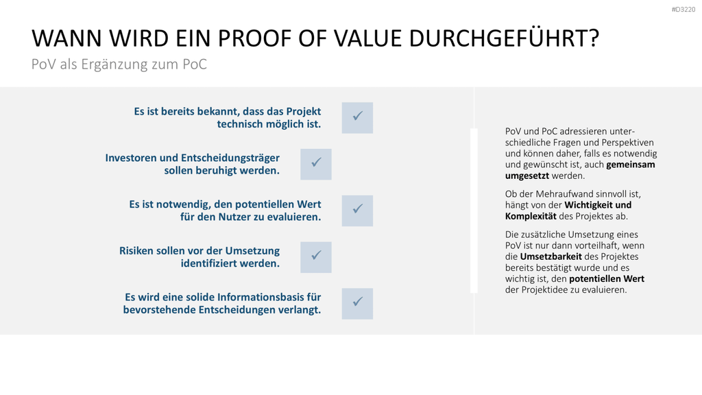 Proof of Concept PowerPoint-Vorlage