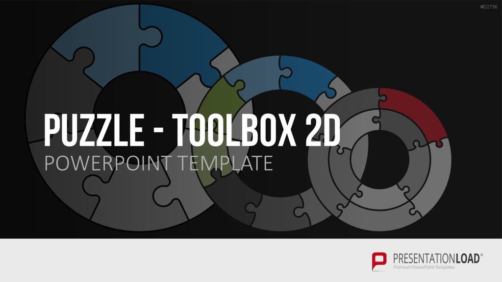 Puzzle - Toolbox 2D PowerPoint-Vorlage