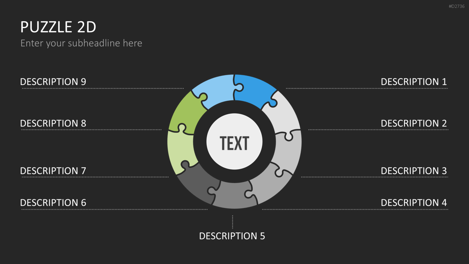 Puzzle - Toolbox 2D PowerPoint-Vorlage