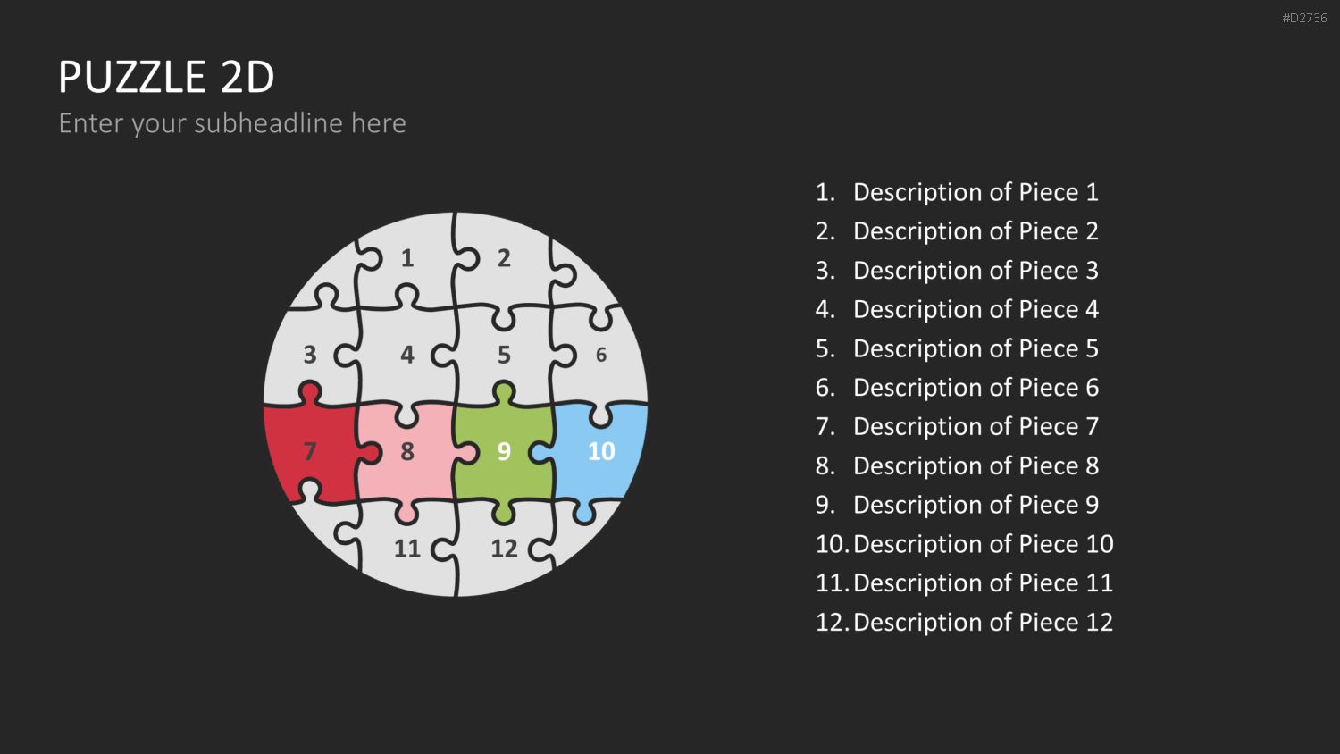 Puzzle - Toolbox 2D PowerPoint-Vorlage