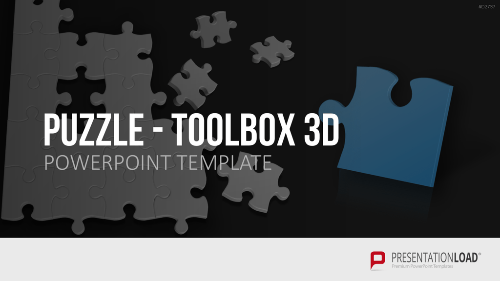 Puzzle - Toolbox 3D PowerPoint-Vorlage