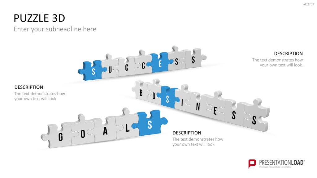 Puzzle - Toolbox 3D PowerPoint-Vorlage