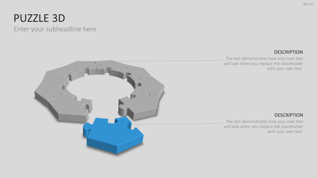 Puzzle - Toolbox 3D PowerPoint-Vorlage