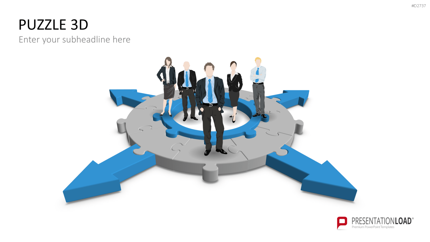 Puzzle - Toolbox 3D PowerPoint-Vorlage