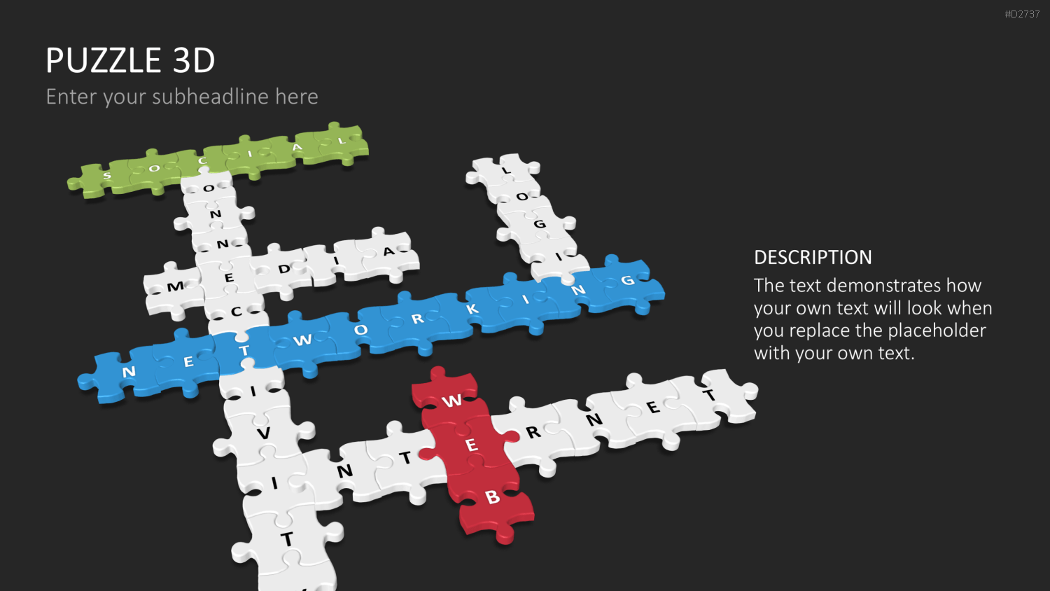 Puzzle - Toolbox 3D PowerPoint-Vorlage