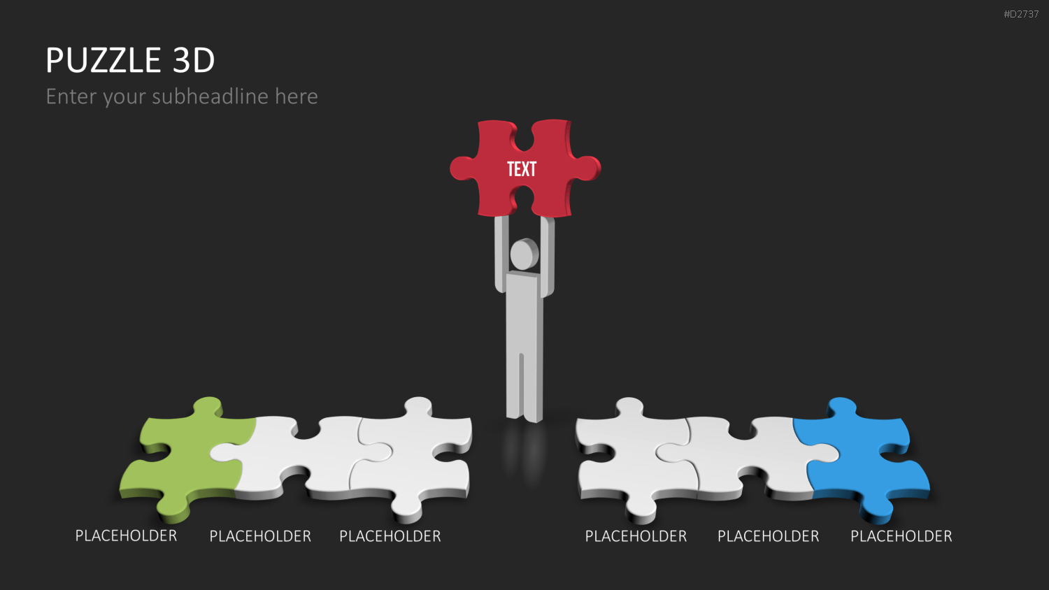 Puzzle - Toolbox 3D PowerPoint-Vorlage