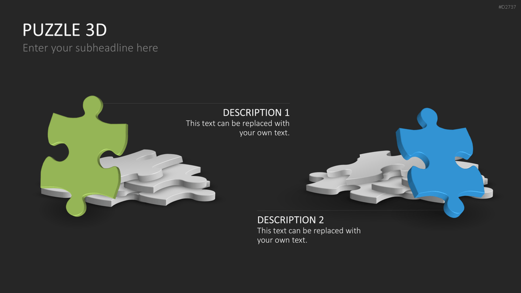 Puzzle - Toolbox 3D PowerPoint-Vorlage