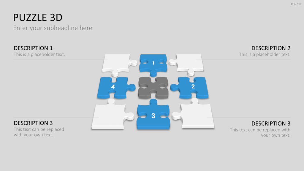 Puzzle - Toolbox 3D PowerPoint-Vorlage