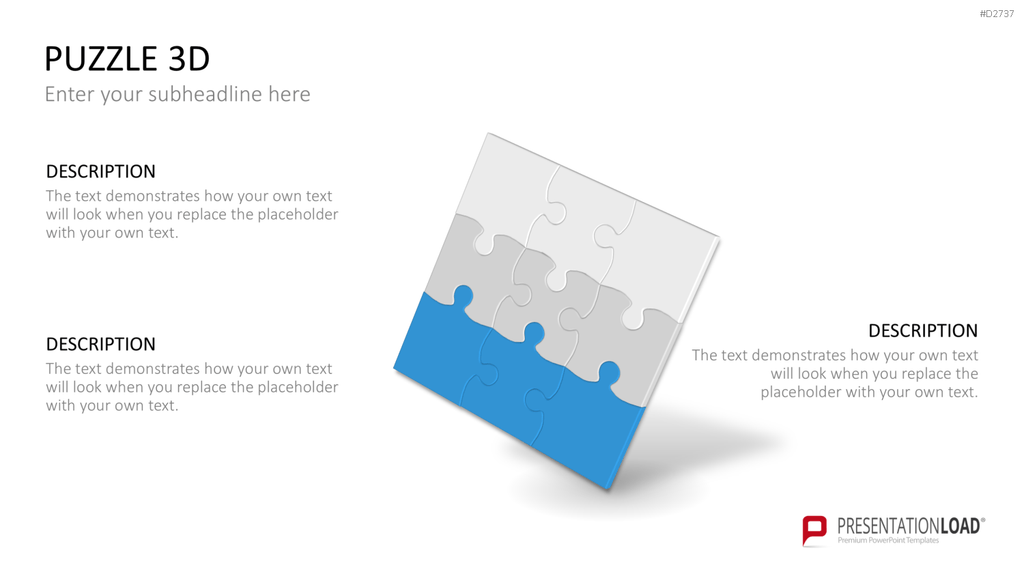 Puzzle - Toolbox 3D PowerPoint-Vorlage