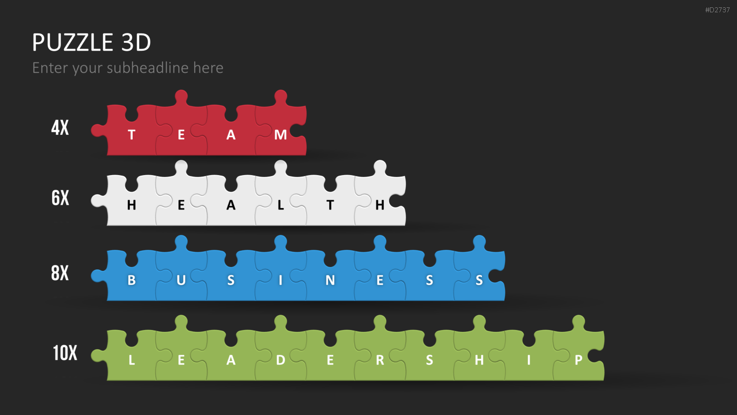 Puzzle - Toolbox 3D PowerPoint-Vorlage