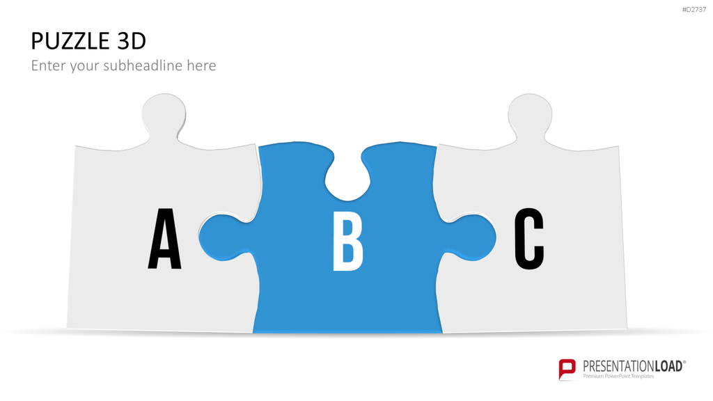 Puzzle - Toolbox 3D PowerPoint-Vorlage