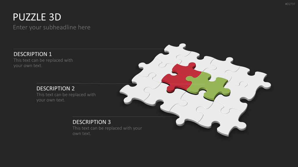 Puzzle - Toolbox 3D PowerPoint-Vorlage