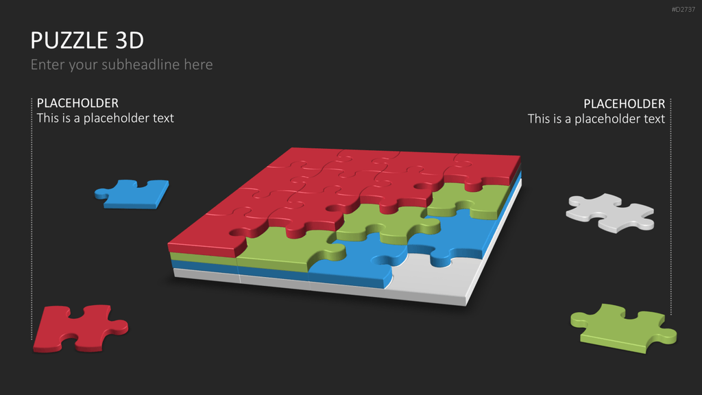 Puzzle - Toolbox 3D PowerPoint-Vorlage
