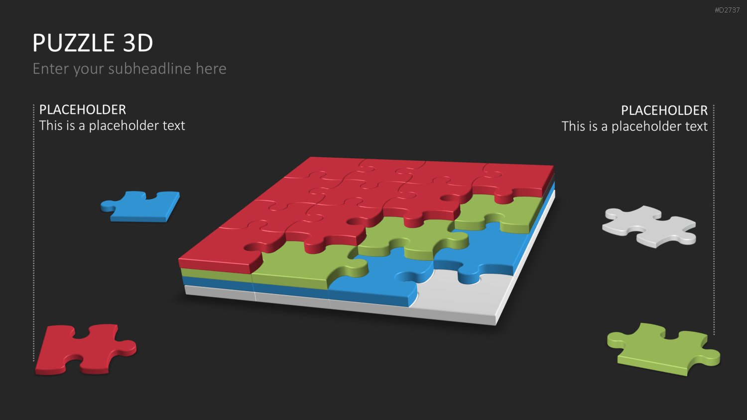 Puzzle - Toolbox 3D PowerPoint-Vorlage