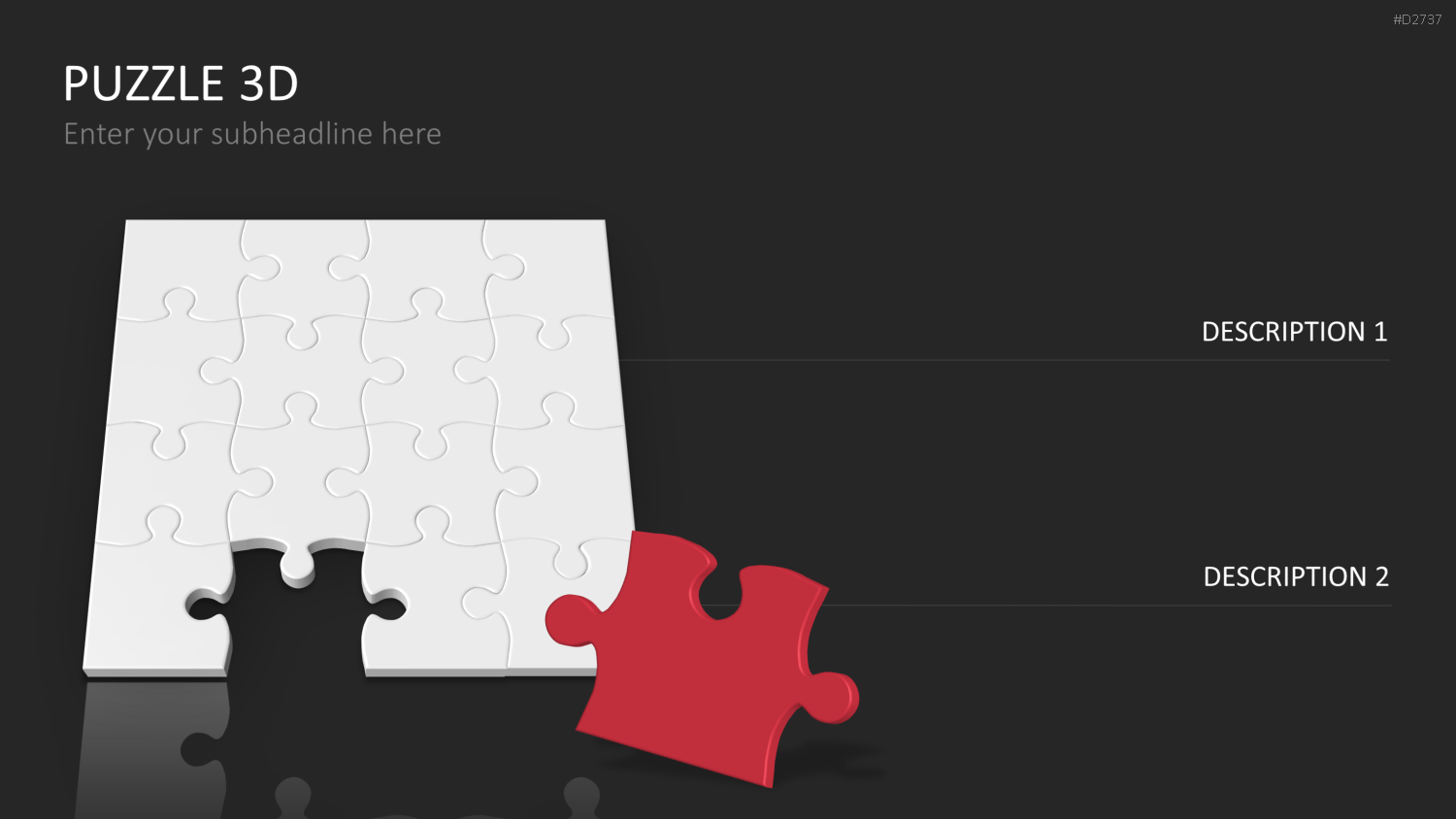Puzzle - Toolbox 3D PowerPoint-Vorlage