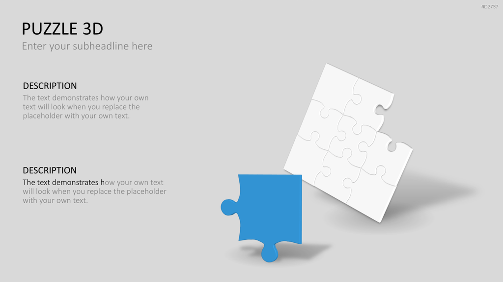 Puzzle - Toolbox 3D PowerPoint-Vorlage