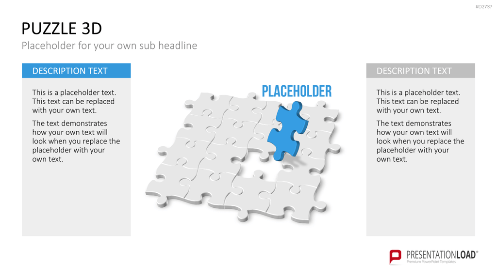 Puzzle - Toolbox 3D PowerPoint-Vorlage