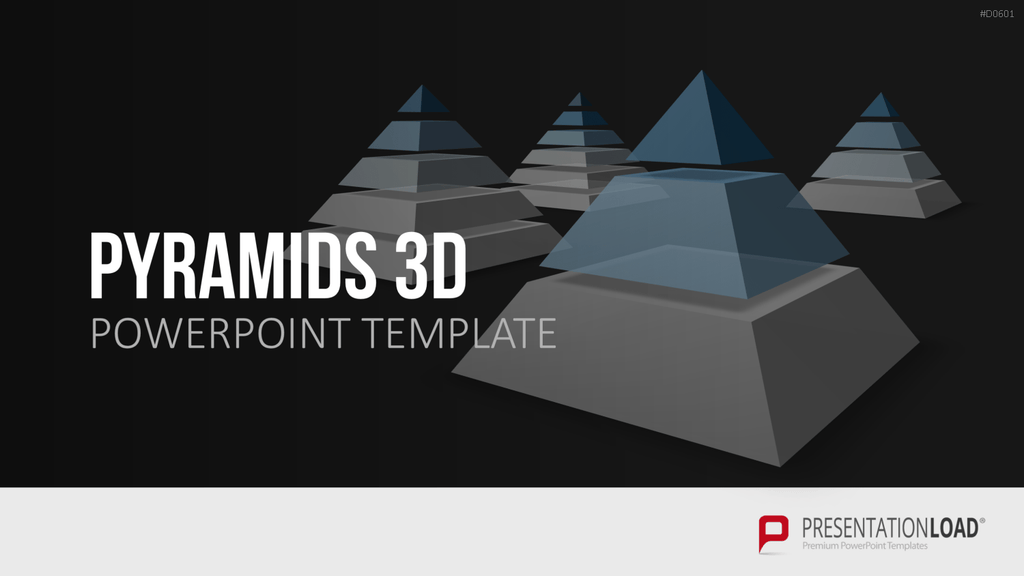 Pyramiden - 3D PowerPoint-Vorlage