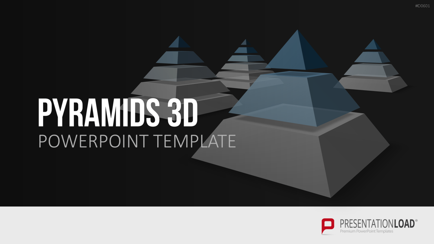 Pyramiden - 3D PowerPoint-Vorlage