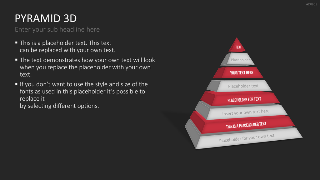 Pyramiden - 3D PowerPoint-Vorlage
