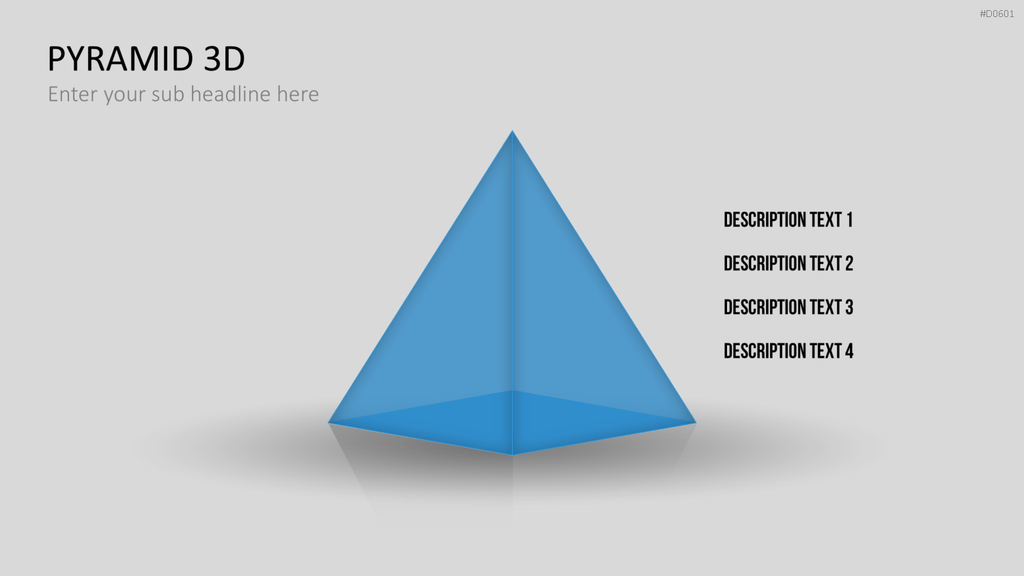 Pyramiden - 3D PowerPoint-Vorlage