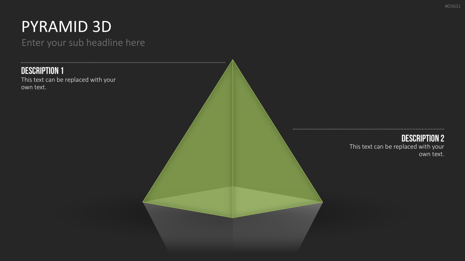 Pyramiden - 3D PowerPoint-Vorlage
