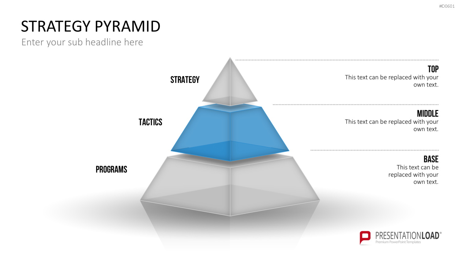 Pyramiden - 3D PowerPoint-Vorlage