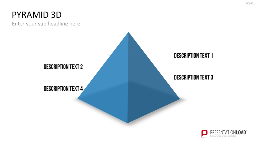Pyramiden - 3D PowerPoint-Vorlage