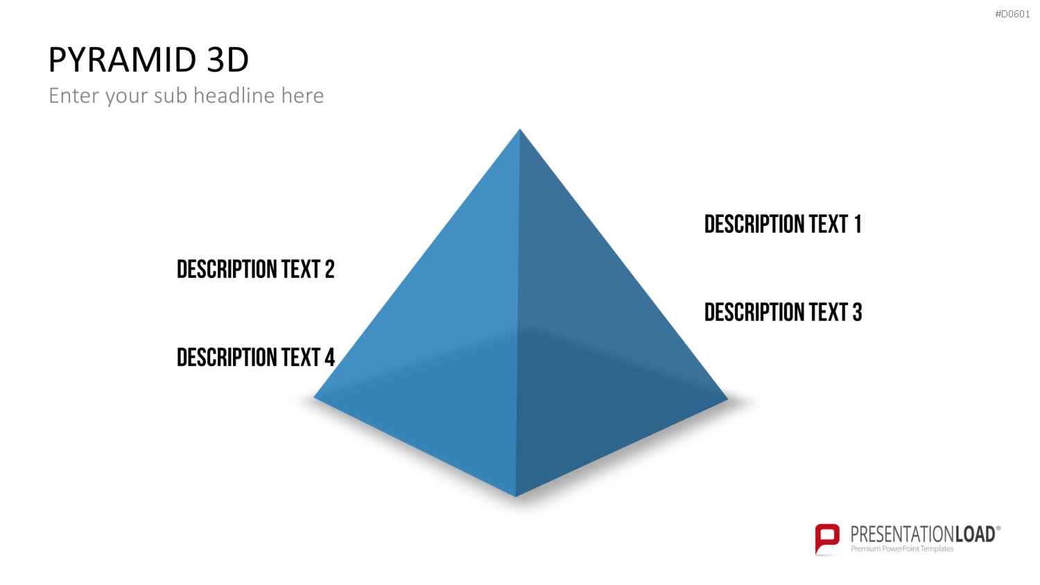 Pyramiden - 3D PowerPoint-Vorlage