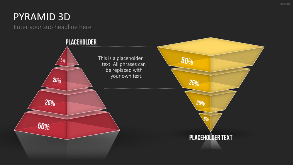 Pyramiden - 3D PowerPoint-Vorlage