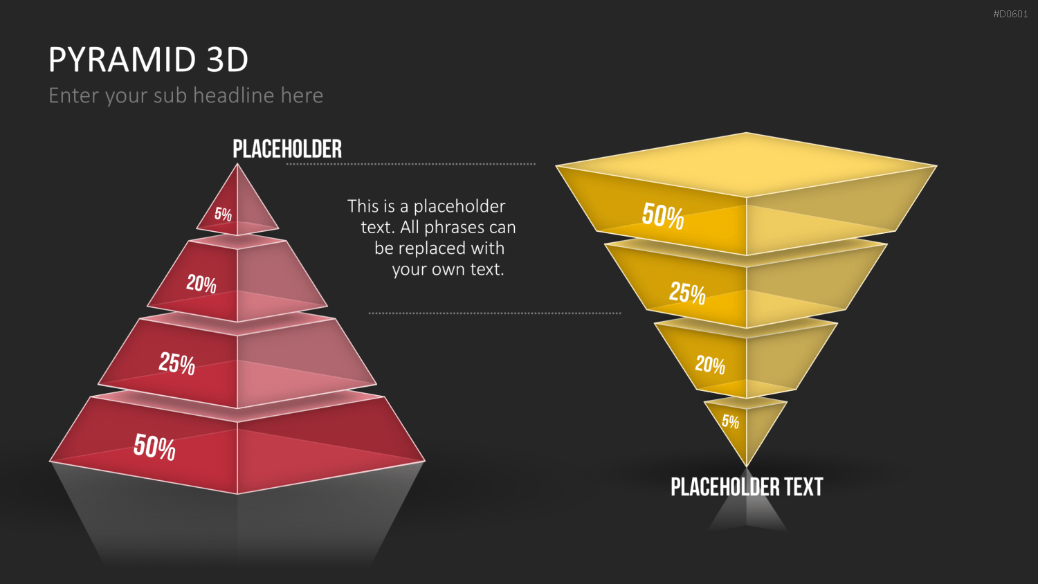 Pyramiden - 3D PowerPoint-Vorlage