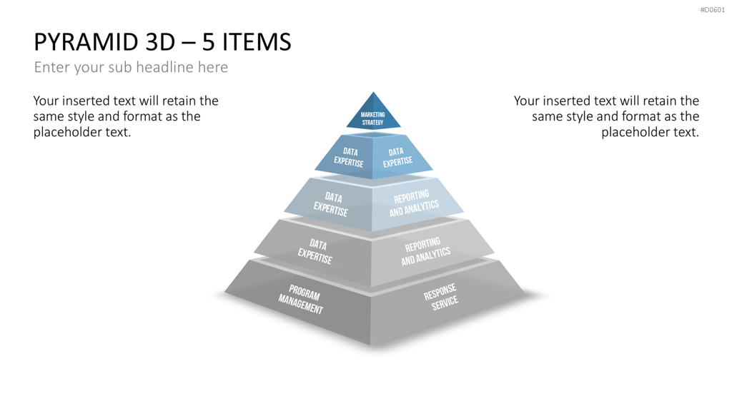 Pyramiden - 3D PowerPoint-Vorlage